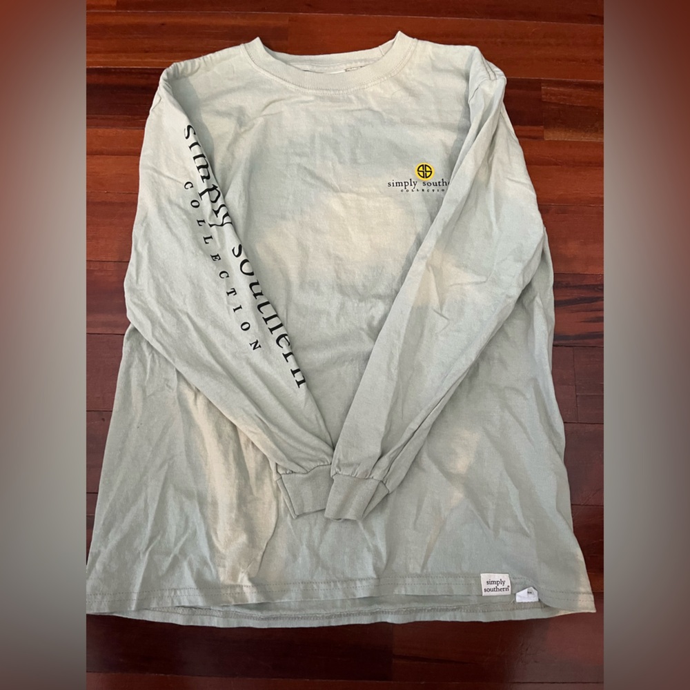 Simply Southern Light Green Tee